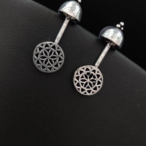 Designer Oxidised Stud Earrings (DEU5011O30645)