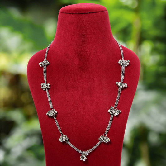 Silver Color Oxidised Necklace (GSN1648SLV)