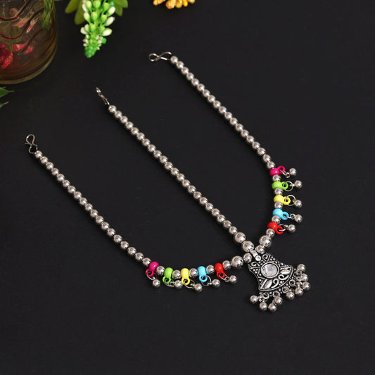 Multi Color Oxidised Matha Patti (MTP350MLT)